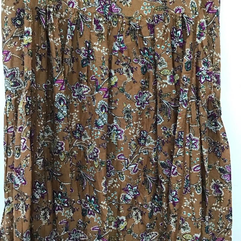 ニコアンド niko and... ワンピース ロングスカート 総柄 茶 / ブラウン /  レディース USED 古着 中古 10150648