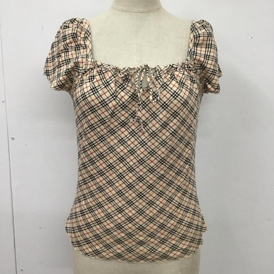バーバリーブルーレーベル BURBERRY BLUE LABEL カットソー 半袖 半袖カットソー チェックTシャツ クルーネックカットソー M チェック マルチカラー / マルチカラー /  レディース USED 古着 中古 10113813