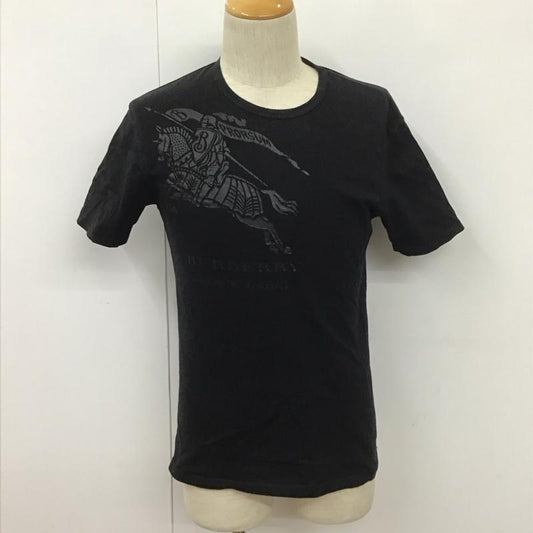 バーバリーブラックレーベル BURBERRY BLACK LABEL Tシャツ 半袖 BMV17-700-09 クルーネック プリント 2 ロゴ、文字 黒 / ブラック /  メンズ USED 古着 中古 10111856