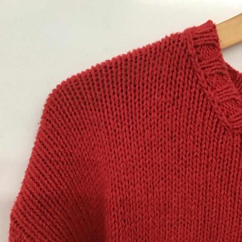 ポロスポーツラルフローレン POLOSPORT ニット、セーター 長袖 長袖ニットカットソー クルーネック セーター L ロゴ、文字 赤 / レッド /  メンズ USED 古着 中古 10140267