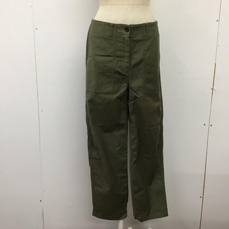 ナチュラルビューティーベーシック NATURAL BEAUTY BASIC パンツ ワークパンツ、ペインターパンツ ベイカーパンツ ミリタリーパンツ M 無地 カーキ / カーキ /  レディース USED 古着 中古 10124417