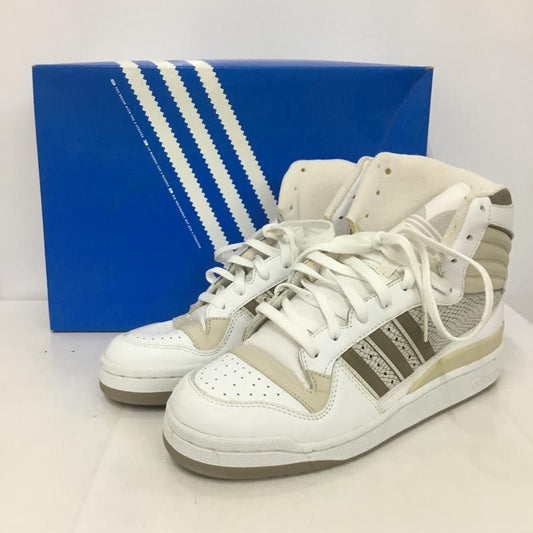 アディダス adidas スニーカー スニーカー 036804 FLEETWOOD 28cm 箱有 28.0cm ロゴ、文字 白 / ホワイト / X ベージュ / ベージュ /  メンズ USED 古着 中古 10133396