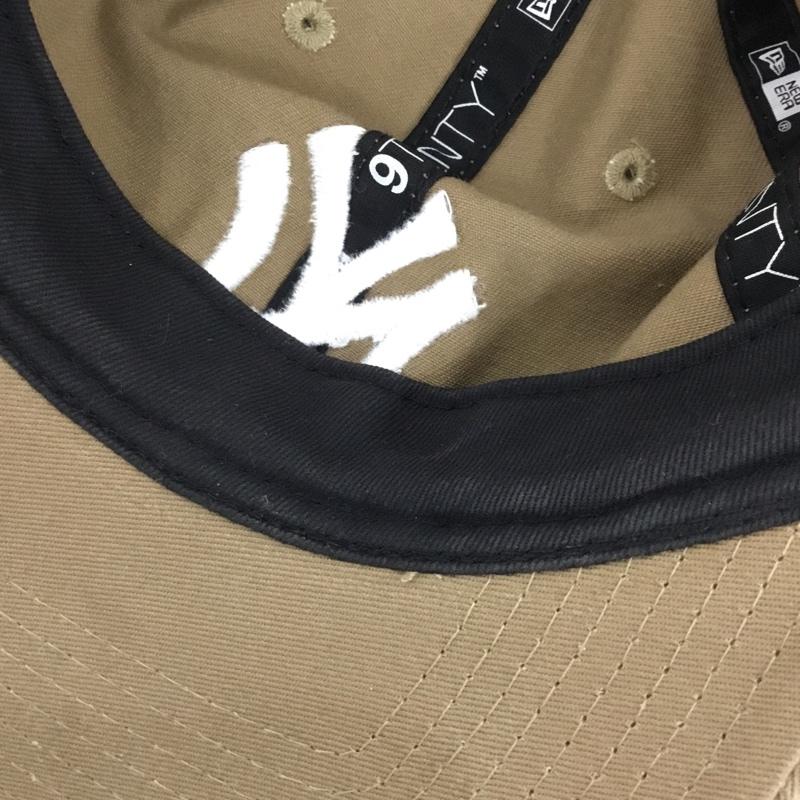 ニューエラ NEW ERA 帽子 キャップ NY ニューヨークヤンキース 9TWENTY コットン ロゴ、文字 ベージュ / ベージュ /  メンズ USED 古着 中古 10128826