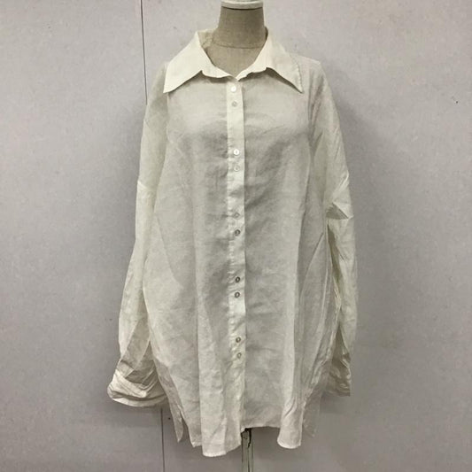 ヘザー Heather シャツ、ブラウス 長袖 HE066076TS ロング丈 FREE 無地 白 / ホワイト /  レディース USED 古着 中古 10112247