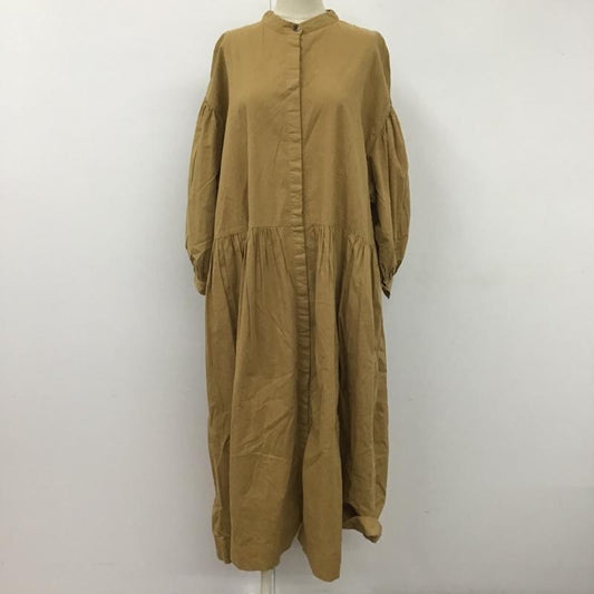 ひより HIYORI ワンピース ロングスカート M 無地 茶 / ブラウン /  レディース USED 古着 中古 10106144