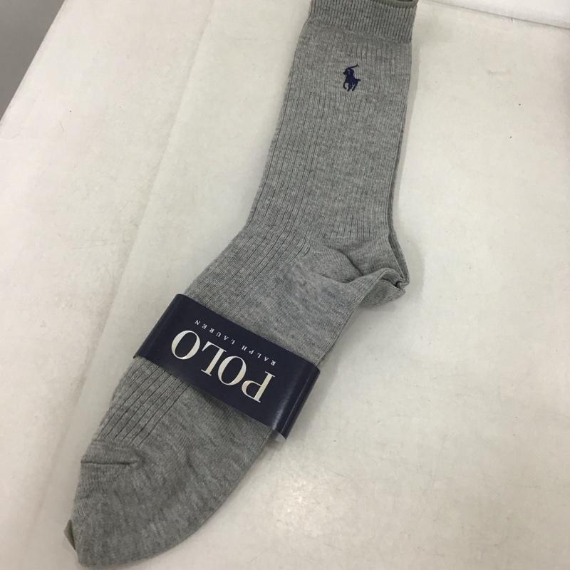 ポロラルフローレン POLO RALPH LAUREN ファッション小物 ファッション小物 靴下 無地 灰 / グレー /  メンズ USED 古着 中古 10148226