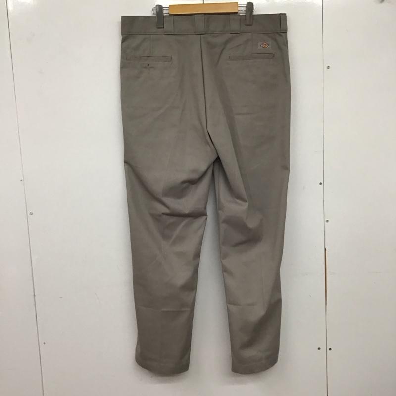 ディッキーズ Dickies パンツ ワークパンツ、ペインターパンツ ワークパンツ ワイドパンツ カジュアルパンツ センタータックパンツ 38インチ 無地 灰 / グレー /  メンズ USED 古着 中古 10138079