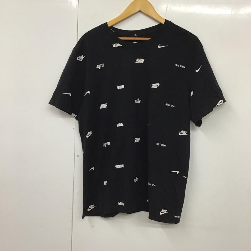 ナイキ NIKE Tシャツ 半袖 fd1280-010 半袖カットソー プリントTシャツ クルーネックカットソー XXL プリント 黒 / ブラック /  メンズ USED 古着 中古 10130310