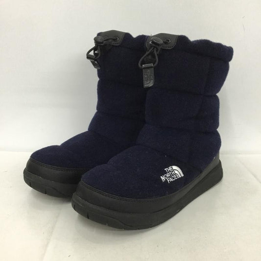 ザノースフェイス THE NORTH FACE ブーツ ショートブーツ NFW51683 W ヌプシブーティウール2 アウトドア 24cm 24.0cm ロゴ、文字 紺 / ネイビー /  レディース USED 古着 中古 10137137