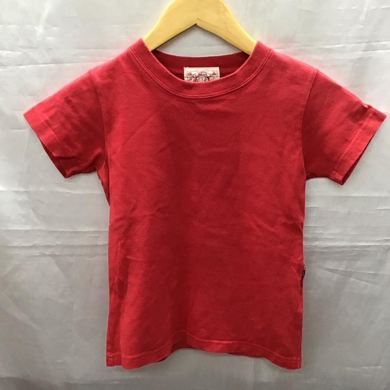エヴィス EVISU Tシャツ 半袖 120cm キッズ 120cm ワンポイント 赤 / レッド /  ボーイズ USED 古着 中古 10116921