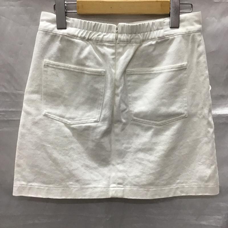 イング INGNI スカート ミニスカート M 無地 白 / ホワイト /  レディース USED 古着 中古 10114872