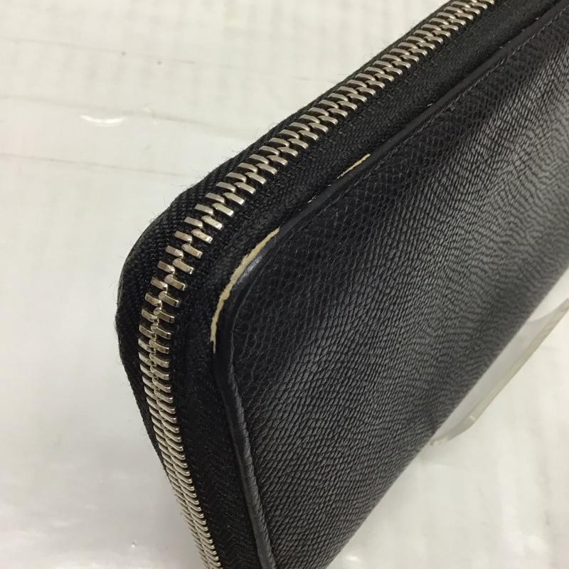 ブルガリ Bvlgari 財布 長財布 ラウンドファスナー 20886 無地 黒 / ブラック /  メンズ USED 古着 中古 10116982