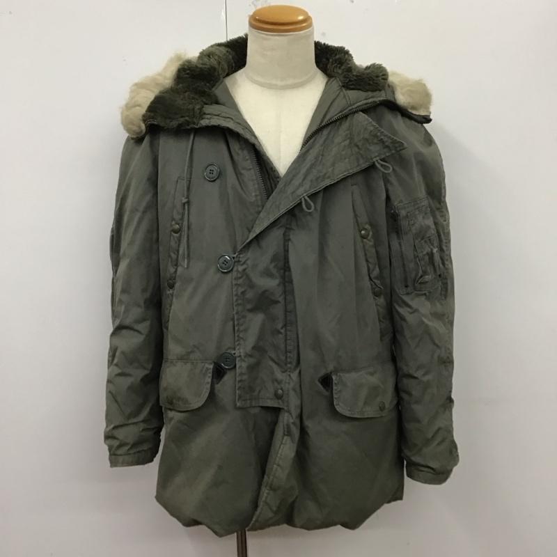 古着 USED ジャケット、上着 ジャンパー、ブルゾン ミリタリー 米軍 80s M 無地 カーキ / カーキ /  メンズ USED 古着 中古 10123334