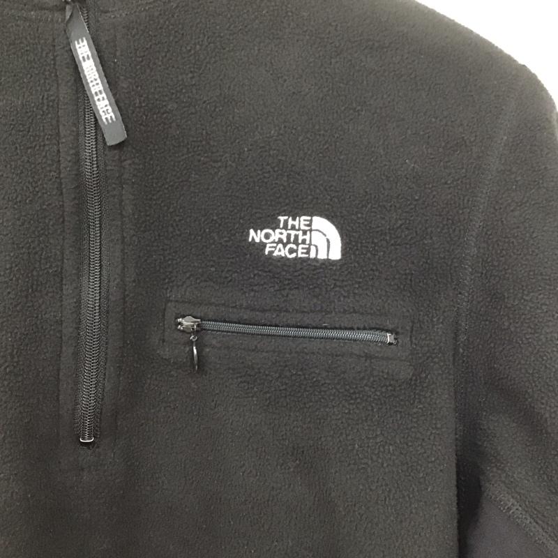 ザノースフェイス THE NORTH FACE ジャケット、上着 ジャケット、ブレザー フリース ハーフジップ S ロゴ、文字 黒 / ブラック /  メンズ USED 古着 中古 10143270