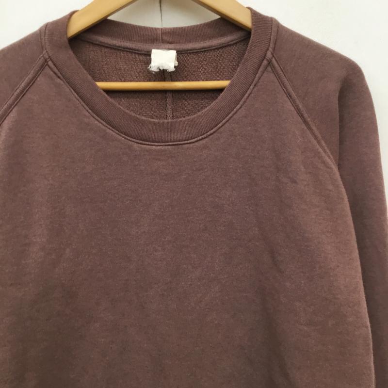 ＵＳフルギ US古着 トレーナー 長袖 o project M 無地 ダークブラウン / ダークブラウン /  メンズ USED 古着 中古 10138258
