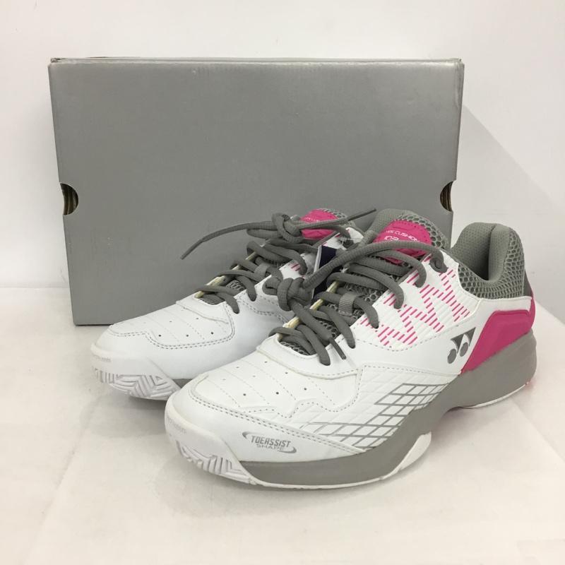 ヨネックス YONEX スニーカー スニーカー SHT103 テニスシューズ パワークッション103 箱有 27cm 27.0cm ロゴ、文字 白 / ホワイト / X 灰 / グレー / X 桃 / ピンク /  メンズ USED 古着 中古 10149907