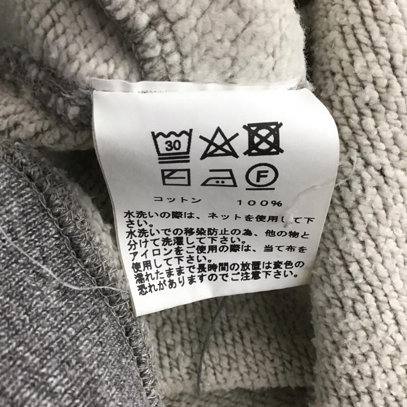 ゴールド GOLD パーカー 長袖 ジップアップパーカー 長袖パーカー カジュアルジャケット M 無地 灰 / グレー /  メンズ USED 古着 中古 10146424