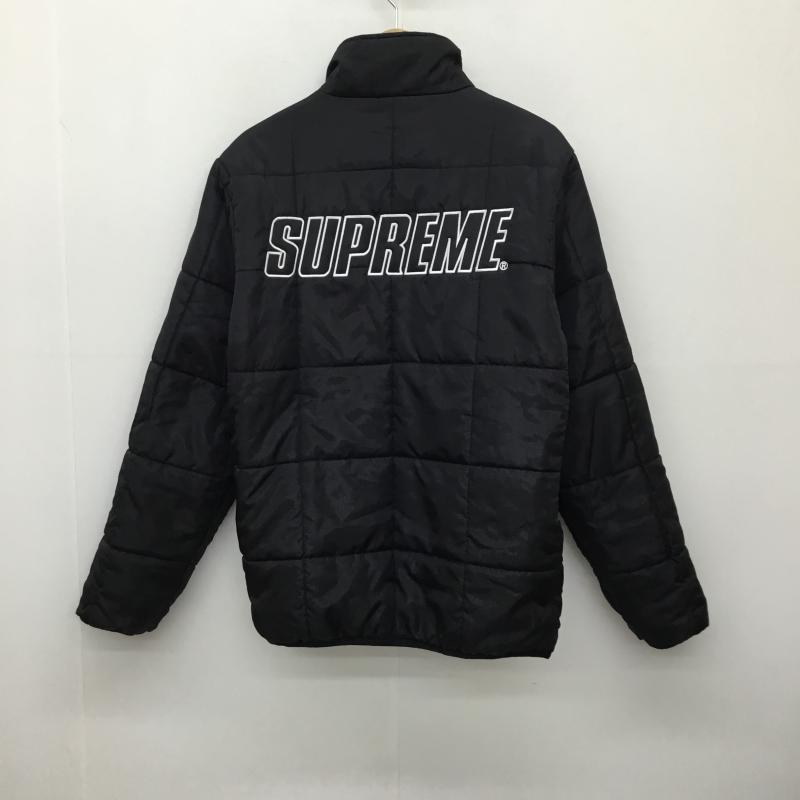 シュプリーム Supreme ジャケット、上着 ジャケット、ブレザー Reversible Pullover Puffer M ロゴ、文字 黒 / ブラック /  メンズ USED 古着 中古 10138380