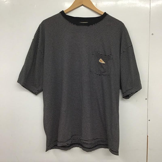 ケルティ KELTY Tシャツ 半袖 半袖カットソー プリントTシャツ クルーネックカットソー XL ボーダー柄 白 / ホワイト / X 黒 / ブラック /  メンズ USED 古着 中古 10137792