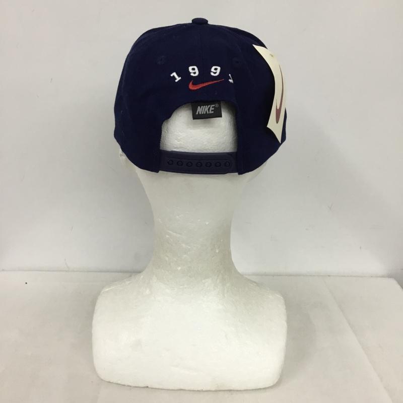 ナイキ NIKE 帽子 キャップ F7WDI 90s 90年代 ロゴ、文字 紺 / ネイビー /  メンズ USED 古着 中古 10149896