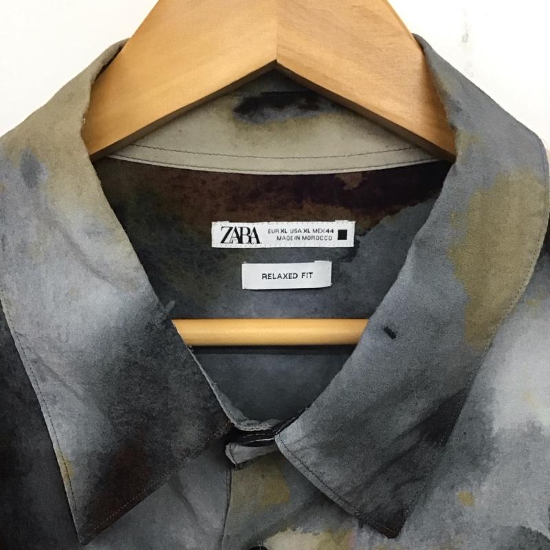 ザラ ZARA シャツ、ブラウス 長袖 長袖シャツ 総柄シャツ カラーシャツ XL プリント マルチカラー / マルチカラー /  メンズ USED 古着 中古 10140679