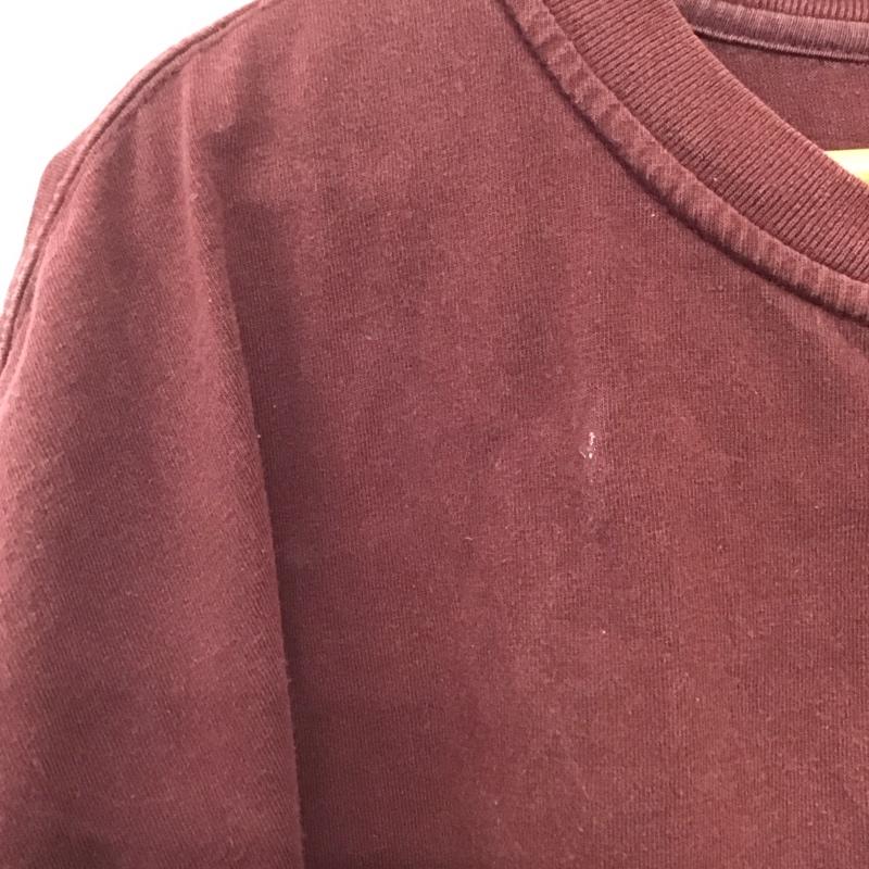 カーハート Carhartt Tシャツ 半袖 半袖カットソー ヘンリーネックカットソー XL ロゴ、文字 えんじ / ワインレッド /  メンズ USED 古着 中古 10145688
