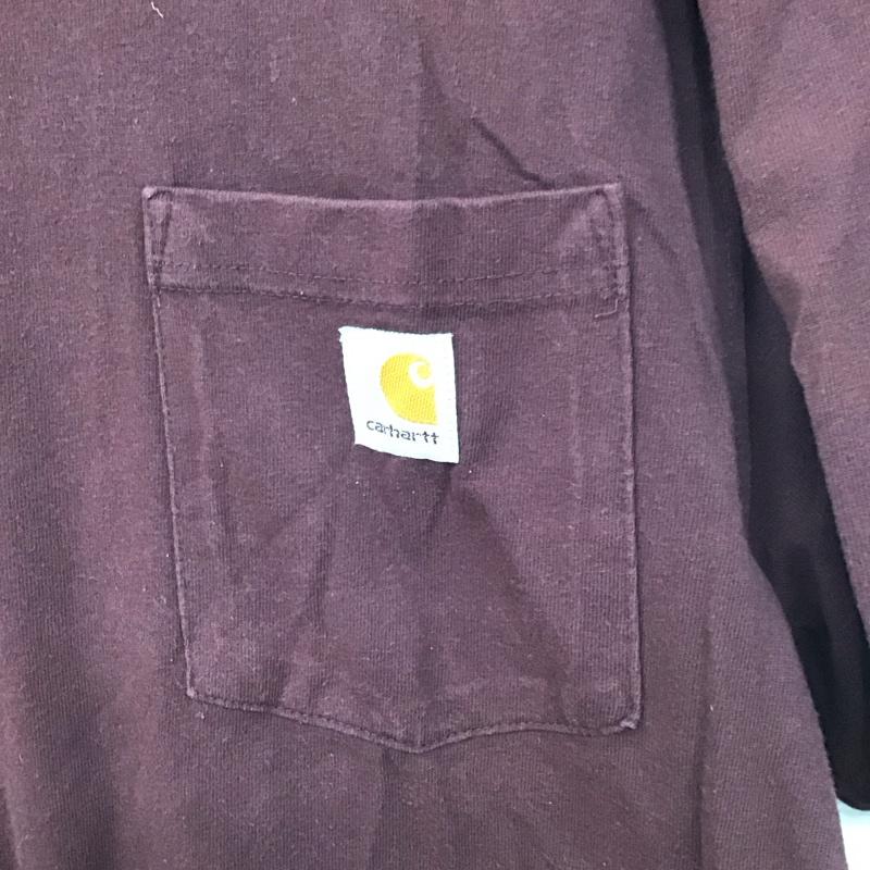 カーハート Carhartt Tシャツ 半袖 M 無地 えんじ / ワインレッド /  メンズ USED 古着 中古 10128555