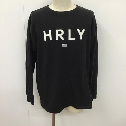 ハーレー Hurley カットソー 長袖 長袖カットソー クルーネックカットソー ロングスリーブカットソー M ロゴ、文字 黒 / ブラック /  メンズ USED 古着 中古 10110873