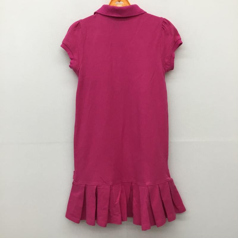 ポロラルフローレン POLO RALPH LAUREN ワンピース ミニスカート 120cm ロゴ、文字 桃 / ピンク /  ガールズ USED 古着 中古 10134376