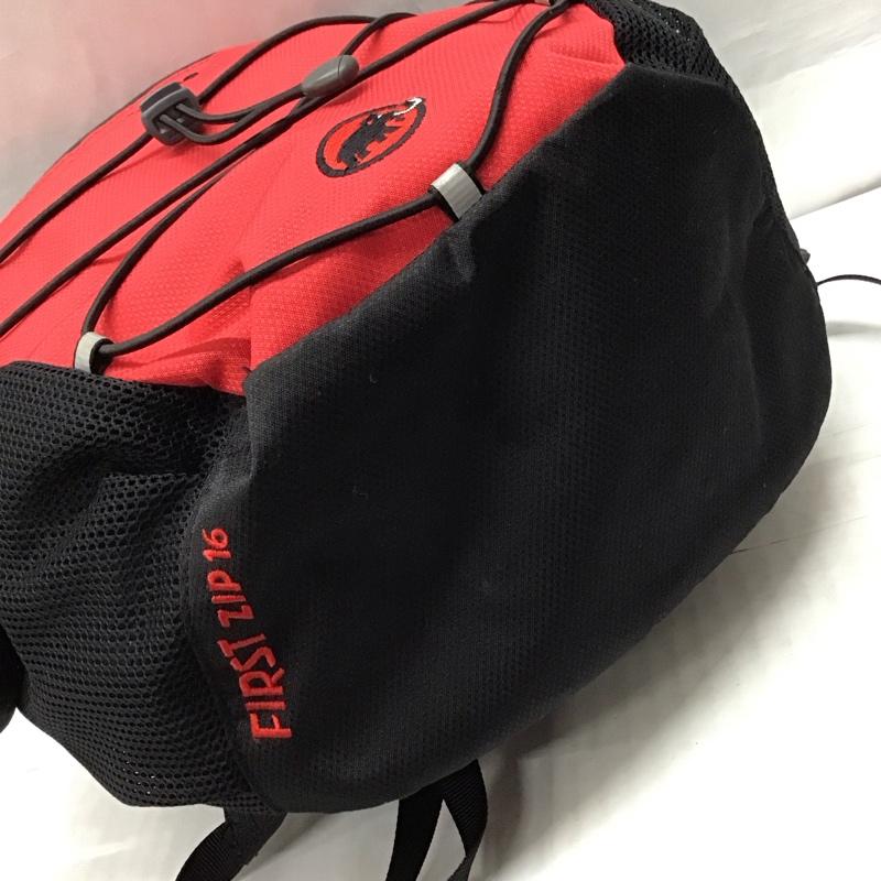 マムート Mammut バッグ バッグ 2510-01542 ファースト ジップ ぬいぐるみ キッズ デイパック リュック ロゴ、文字 黒 / ブラック / X 赤 / レッド /  ボーイズ USED 古着 中古 10117907