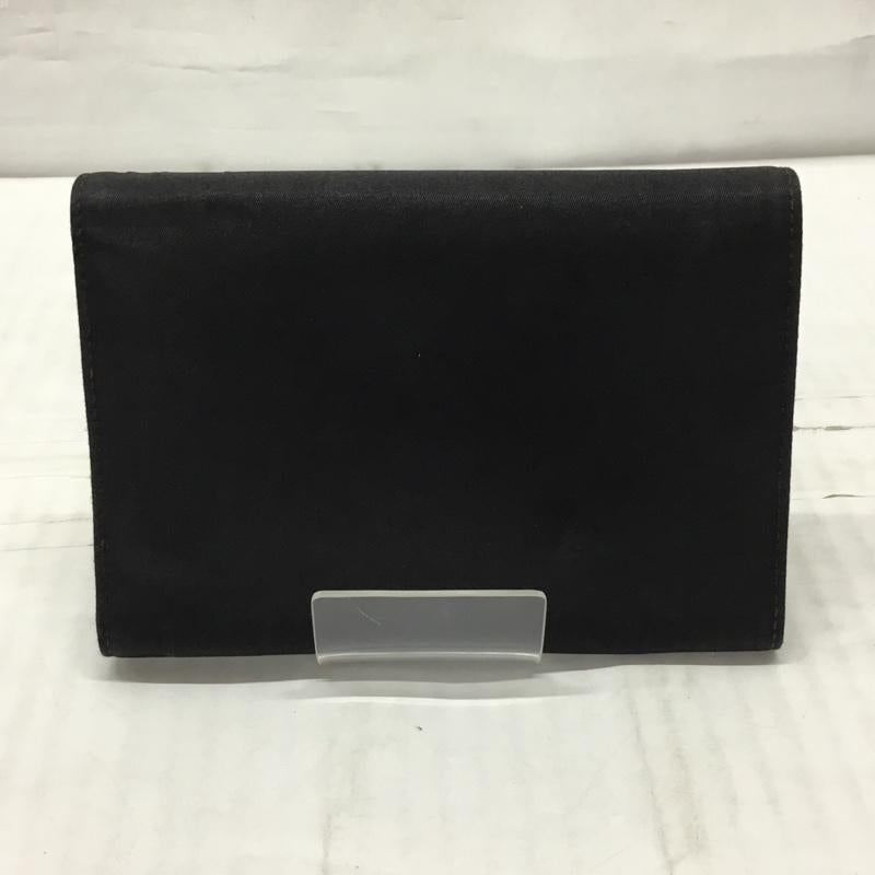 プラダ PRADA 財布 二つ折り M510 TESSUTO ロゴ、文字 黒 / ブラック /  レディース USED 古着 中古 10119096