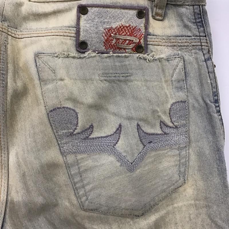 ディーゼル DIESEL パンツ デニム、ジーンズ 27インチ ダメージ加工 青 / ブルー /  メンズ USED 古着 中古 10121323