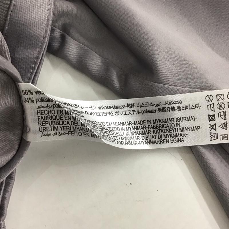 ザラ ZARA シャツ、ブラウス 長袖 5427/800/811 L 無地 灰 / グレー /  レディース USED 古着 中古 10133389