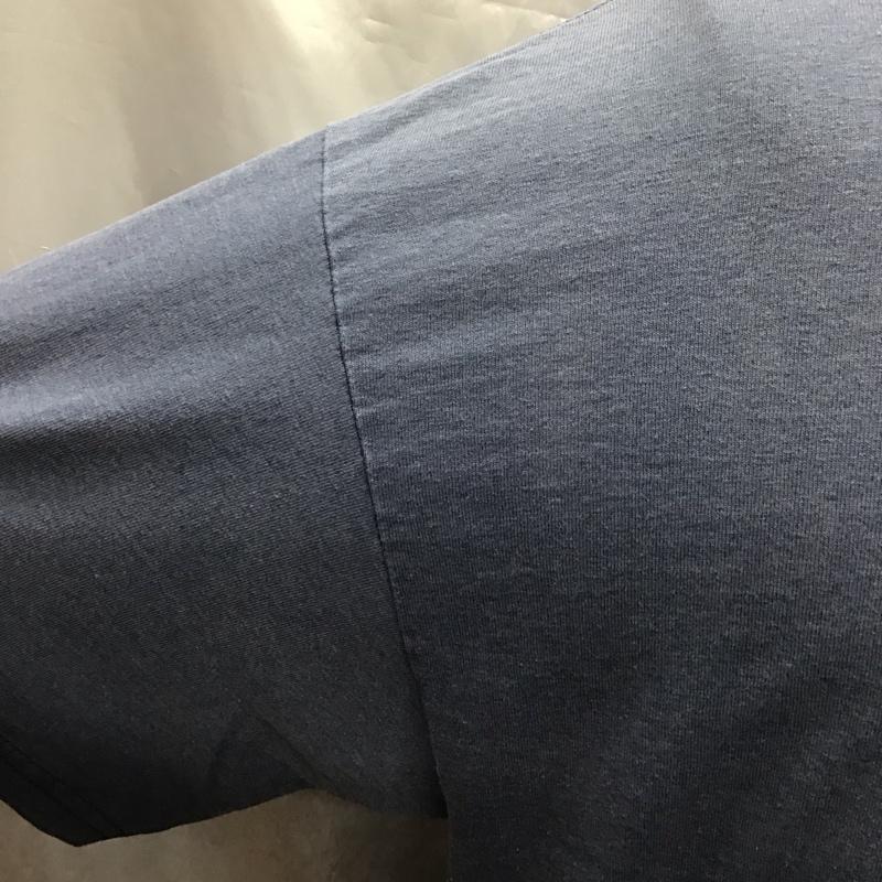 ギルダン GILDAN Tシャツ 半袖 クルーネック バックプリント XL ロゴ、文字 水色 / ライトブルー /  メンズ USED 古着 中古 10122621