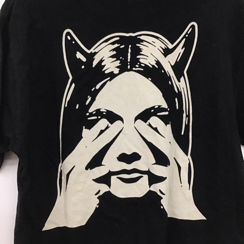 ヒステリックグラマー HYSTERIC GLAMOUR Tシャツ 半袖 半袖カットソー プリントTシャツ クルーネックカットソー XL プリント 黒 / ブラック /  メンズ USED 古着 中古 10146835