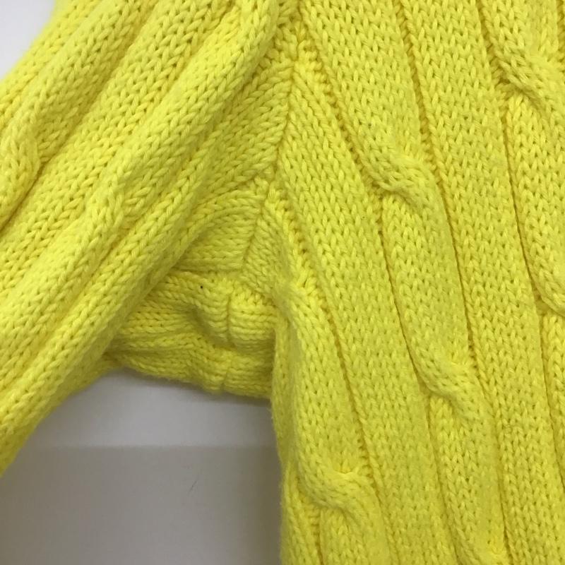 ポロラルフローレン POLO RALPH LAUREN カーディガン 長袖 M 無地 黄 / イエロー /  レディース USED 古着 中古 10149036