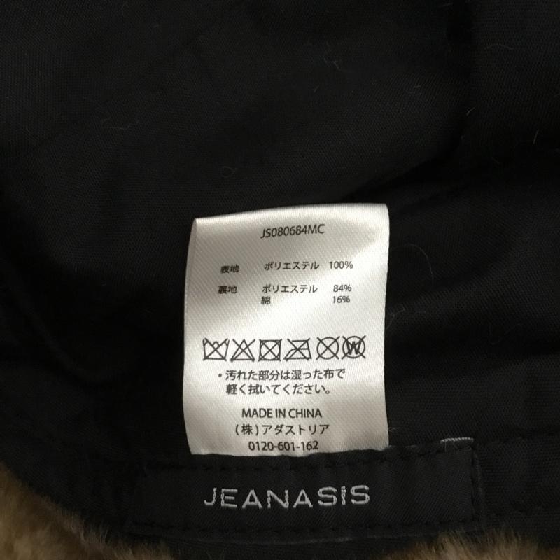 ジーナシス JEANASIS 帽子 キャップ JS080684MC フェイクファー フライトキャップ パイロットキャップ 無地 ベージュ / ベージュ /  レディース USED 古着 中古 10124149