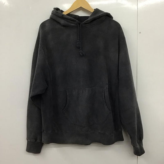 バウワウ Bowwow パーカー 長袖 長袖パーカー プルオーバーパーカー スウェット L ダメージ加工 ダークグレー / ダークグレー /  メンズ USED 古着 中古 10148309