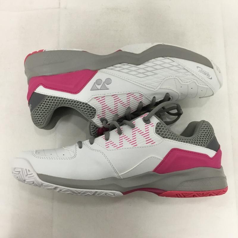 ヨネックス YONEX スニーカー スニーカー SHT103 テニスシューズ パワークッション103 箱有 27cm 27.0cm ロゴ、文字 白 / ホワイト / X 灰 / グレー / X 桃 / ピンク /  メンズ USED 古着 中古 10149907