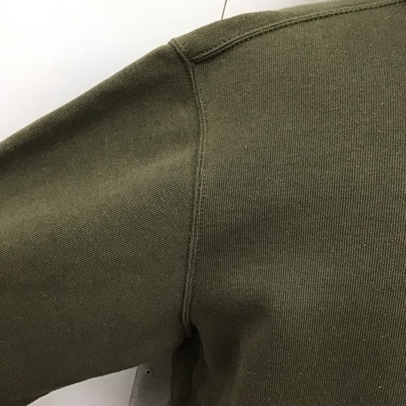 カーハート Carhartt パーカー 長袖 TS0121 プルオーバー 裏起毛 L ワンポイント カーキ / カーキ /  メンズ USED 古着 中古 10121333