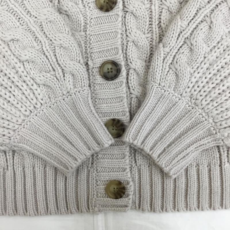 ダブルクローゼット w closet カーディガン 長袖 FREE  ベージュ / ベージュ / X 桃 / ピンク /  レディース USED 古着 中古 10142551