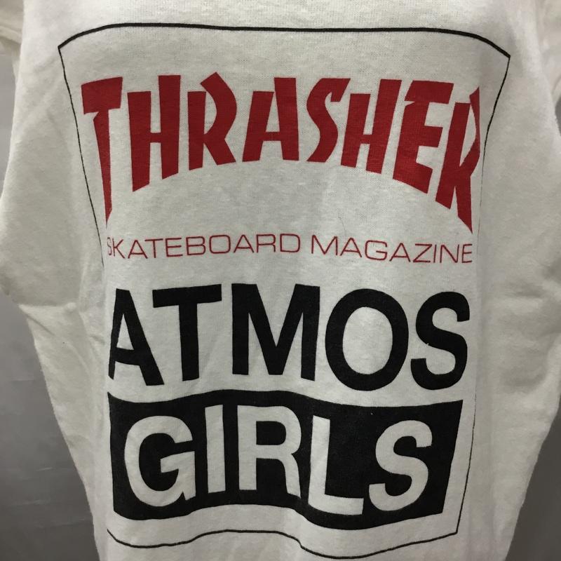 アトモスガールズ atmos girls トレーナー 半袖 THRASHER スウェット ロゴ、文字 白 / ホワイト /  レディース USED 古着 中古 10118493