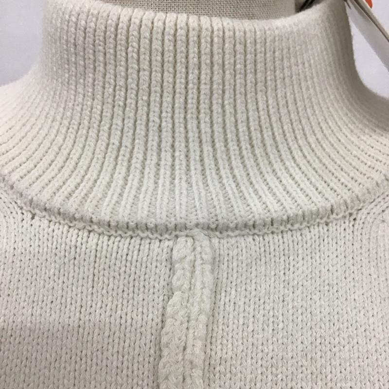 スライ SLY ニット、セーター 長袖 030EAA70-5530 ROLL UP SHORT TOPS ショート丈 タグ付き FREE 無地 白 / ホワイト /  レディース USED 古着 中古 10121106
