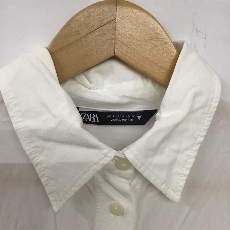 ザラ ZARA シャツ、ブラウス 長袖 2025/880/712 Oversized Shirt S 無地 白 / ホワイト /  レディース USED 古着 中古 10133664