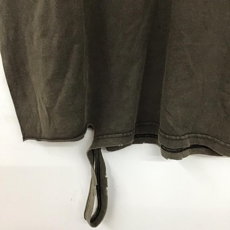 ナンバーナイン NUMBER (N)INE Tシャツ 半袖 半袖カットソー プリントTシャツ クルーネックカットソー 04aw give期 反戦T 4 ロゴ、文字 X ダメージ加工 茶 / ブラウン /  メンズ USED 古着 中古 10132082