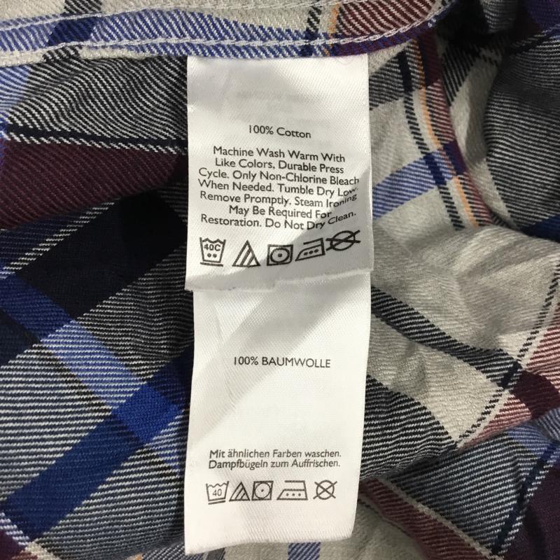 エディーバウアー Eddie Bauer シャツ、ブラウス 長袖 ボタンダウン 胸ポケット L チェック マルチカラー / マルチカラー /  メンズ USED 古着 中古 10116100