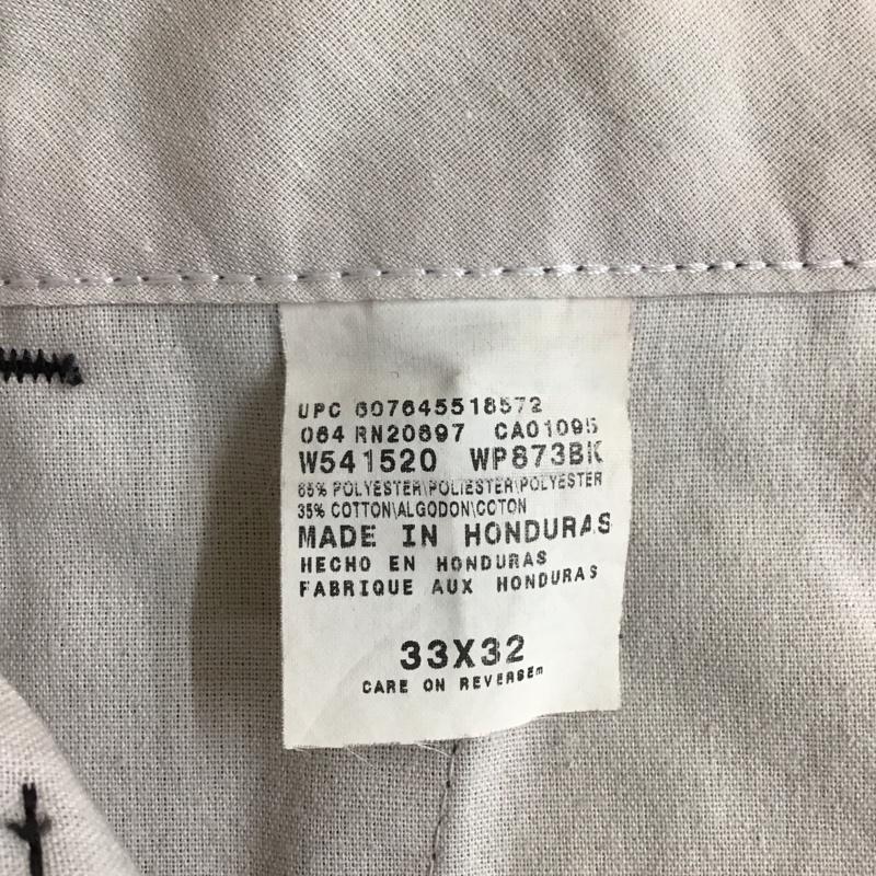 ディッキーズ Dickies パンツ ワークパンツ、ペインターパンツ ワークパンツ ワイドパンツ カジュアルパンツ 33インチ 無地 黒 / ブラック /  メンズ USED 古着 中古 10116401