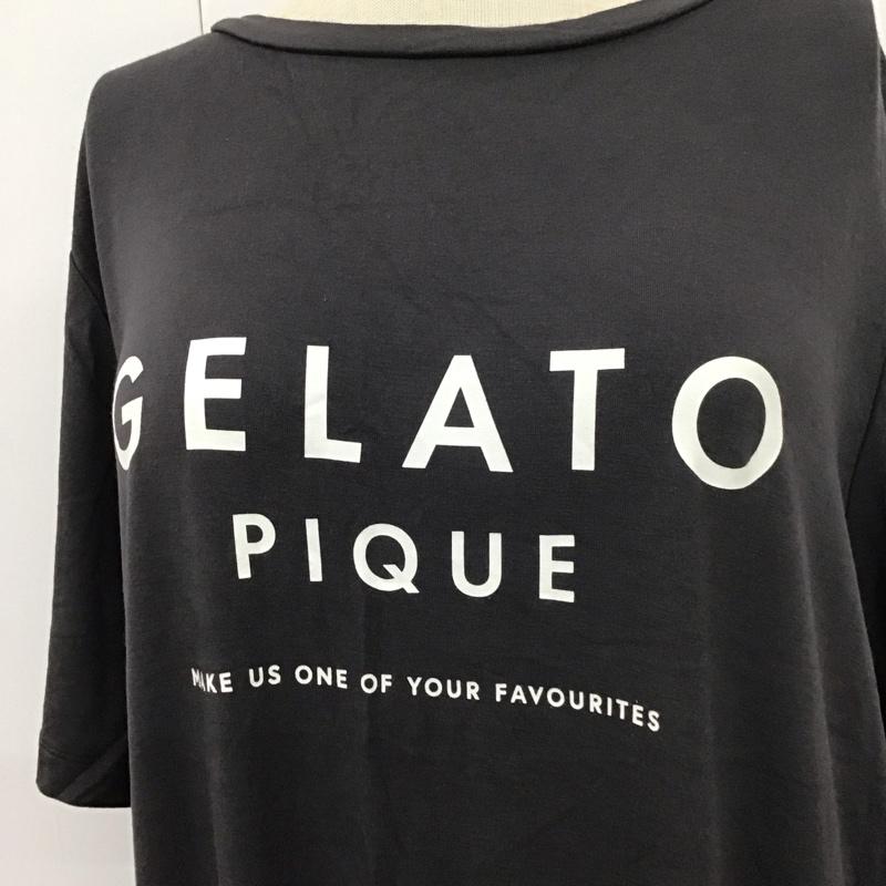 ジェラートピケ gelato pique ワンピース ロングスカート 無地 X プリント 灰 / グレー /  レディース USED 古着 中古 10111424