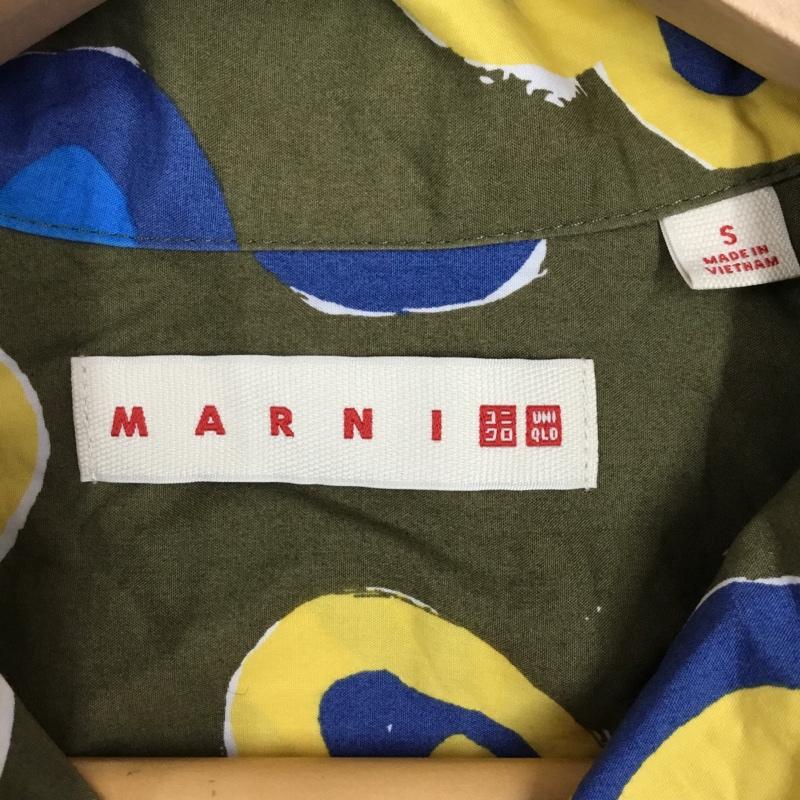 ユニクロ UNIQLO シャツ、ブラウス 半袖 331-449637 MARNI オーバーサイズ オープンカラーシャツ S 花柄 カーキ / カーキ /  メンズ USED 古着 中古 10117797