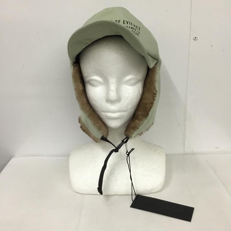 イーブルアクト EVILACT 帽子 キャップ EA24-ACT2-C07 FLIGHT JET CAP フライトキャップ ロゴ、文字 薄緑 / ライトグリーン /  メンズ USED 古着 中古 10125220